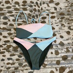 Reef Multicolor Geometric Bikini Swimsuit